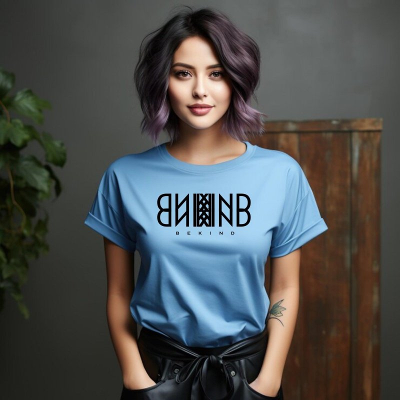 Be Kind on Blue color T-shirt