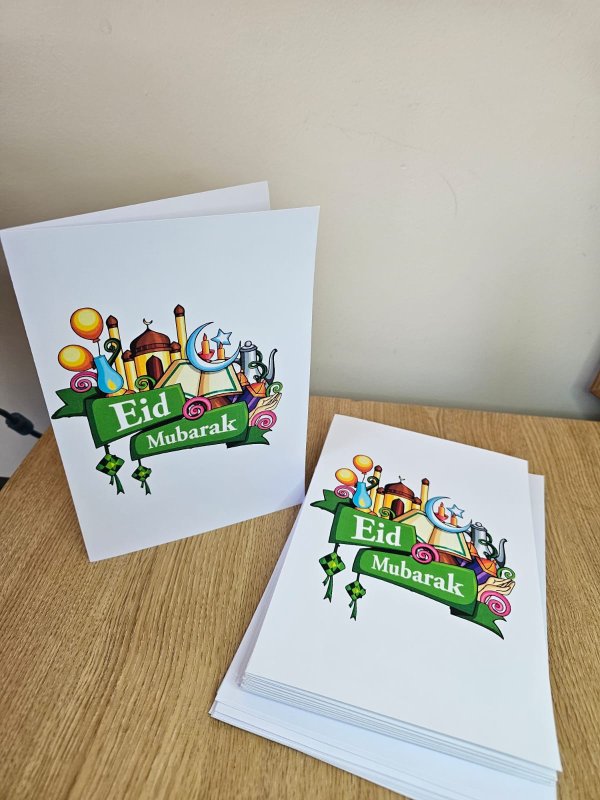 Eid Mubarak A5 Card