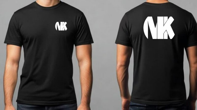 MK LOGO BLACK T-SHIRT